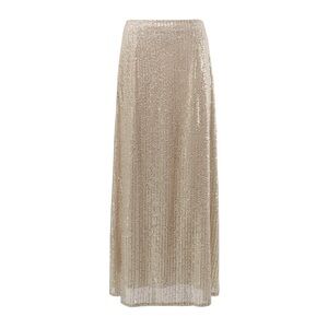 NWT long silver sequin skirt